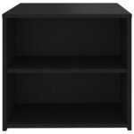 vidaXL Table d'appoint Noir 50x50x45 cm Aggloméré