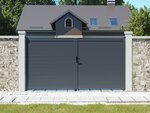 Portail aluminium "Marc" - 299.5 x 180.9 cm - Gris