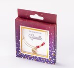 Bracelet camille avec perles rouges