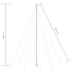vidaXL Lumières d'arbre de Noël Int/Extérieur 1300 LED bleues 8 m