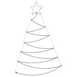 Ambiance Sapin de Noël avec 125 LED 110 cm