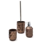 RIDDER Distributeur de savon Joyce Marron foncé métallique 250 ml