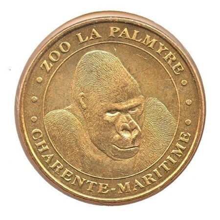 Mini médaille monnaie de paris 2007 - zoo de la palmyre (gorille)