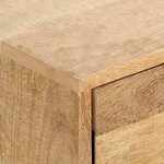 vidaXL Meuble TV 130 x 30 x 45 cm Bois massif de manguier