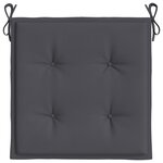 vidaXL Coussins de chaise de jardin 2 Pièces anthracite 40x40x3 cm