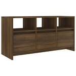 vidaXL Meuble TV Chêne marron 102x37 5x52 5 cm Aggloméré
