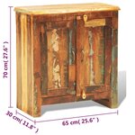 vidaXL Armoire vintage avec 2 portes Bois massif de récupération