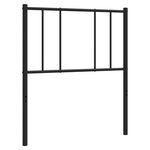 vidaXL Tête de lit métal noir 80 cm