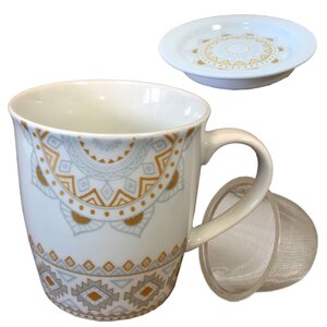 Mug avec infuseur formes géométriques