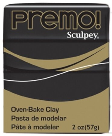 Pâte Sculpey Premo Noir - Sculpey