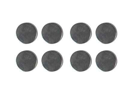 Aimants forts aspect métal Ø 1 cm x 8 pièces
