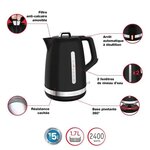 MOULINEX BY320B10 - Bouilloire soleil 1,7L - 2400W - Socle connecteur 360° - Noire