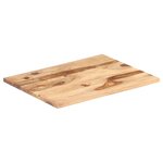 vidaXL Dessus de table Bois solide 25-27 mm 60x90 cm