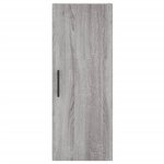 vidaXL Buffet haut Sonoma gris 34 5x34x180 cm Bois d'ingénierie