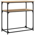 vidaXL Table console chêne sonoma 75x35 5x75 cm bois d'ingénierie