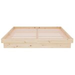 vidaXL Cadre de lit Bois massif 150x200 cm Grand