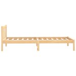 vidaXL Cadre de lit Bois de pin massif 90x190 cm Simple