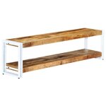 vidaXL Meuble TV 150 x 30 x 40 cm Bois massif de manguier