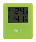 Thermomètre hygromètre digital intérieur vert - otio