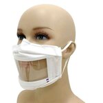 Masque transparent blanc uns1 50 lavages made in france adulte