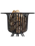 Chauffe terrasse, braséro en acier noir VERONA Ø 60 cm