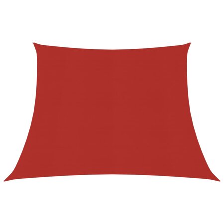 vidaXL Voile d'ombrage 160 g/m² Rouge 4/5x3 m PEHD