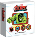 Pièce de monnaie en Argent 2 Dollars g 31.1 (1 oz) Millésime 2023 MARVEL Avengers HULK