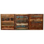 vidaXL Table de salle à manger Bois de récupération massif 180 cm