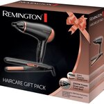 REMINGTON D3012GP Coffret Cadeau - Seche Cheveux Ionique 2000W et Lisseur Plaques Flottantes Ceramic
