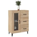 vidaXL Buffet chêne sonoma 69 5x34x90 cm bois d'ingénierie
