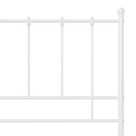 vidaXL Cadre de lit Blanc Métal 180x200 cm