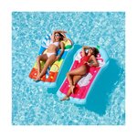 Pack 2 matelas gonflables d'eau géants  ultra confort  pour piscine & plage - pack twin fresh fruits 185 x 100 cm
