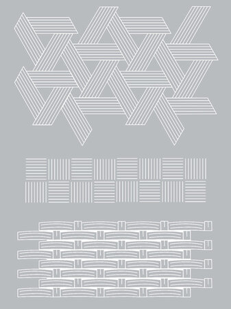 Pochoir silkscreen pour pâte polymère Vannerie