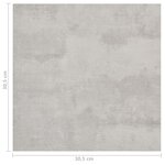 vidaXL Planches de plancher autoadhésives 20 Pièces PVC 1 86m² Gris clair