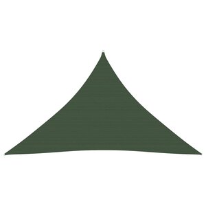 vidaXL Voile d'ombrage 160 g/m² Vert foncé 3x3x4 2 m PEHD