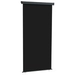 vidaXL Auvent latéral de balcon 117x250 cm Noir