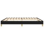 vidaXL Sommier à ressorts de lit Noir 200x200 cm Tissu
