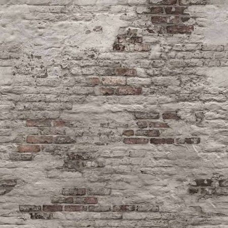 DUTCH WALLCOVERINGS Papier peint Old Brick Wall Gris