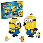 Lego 75551 maxi-minions et leurs repaires modele d'exposition comprenant les figurines des minions stuart  kevin et bob