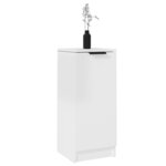 vidaXL Buffet Blanc brillant 30x30x70 cm Bois d'ingénierie