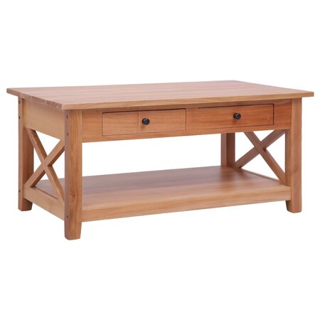 vidaXL Table basse 100x55x46 cm Bois d'acajou massif