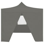 vidaXL Tente de réception escamotable avec 4 parois 3x3 m Anthracite
