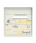 Pack de 4 boîtes aux lettres murales - 2x "On the beach" - 2x "Blanc ivoire"