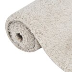 vidaXL Tapis shaggy à poils longs Crème 80x150 cm