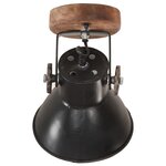 vidaXL Lampe murale industrielle/de plafond 2 Pièces Noir 20x25 cm E27