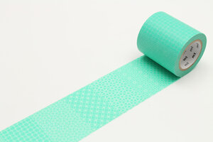 Masking Tape MT Casa traditionnel 5 cm lagon - line pattern green