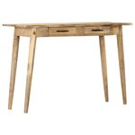 vidaXL Table console 115x40x75 cm Bois de manguier massif brut