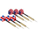 Abbey darts cible avec double face incluant 2 fléchettes 52az-uni-uni