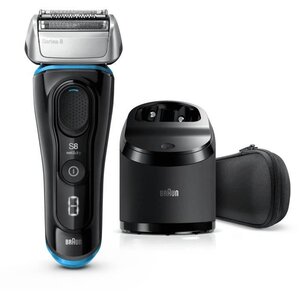 Braun rasoir électrique series 8 8365cc - barbe homme - station clean&charge