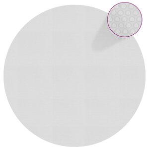 vidaXL Film solaire de piscine flottant PE 356 cm Gris